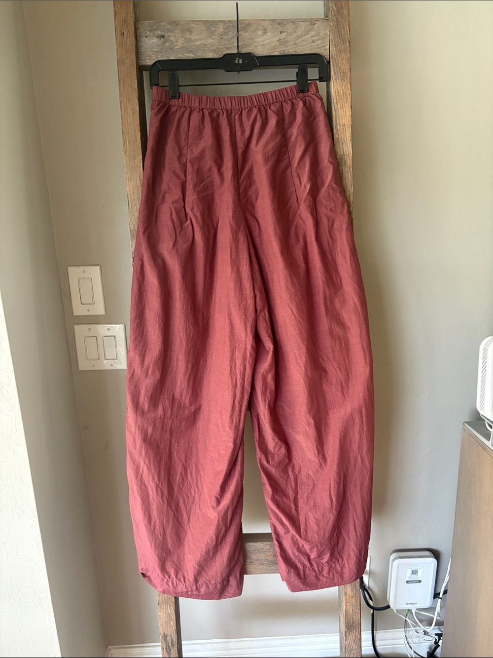MIRTH Lecce Wide Leg Silk Blend Trouser Pants - Picture 6 of 7